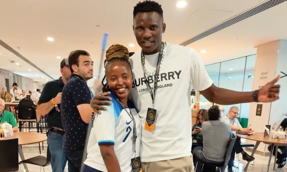 Mungai Eve And Micheal Olunga Pictures In Qatar